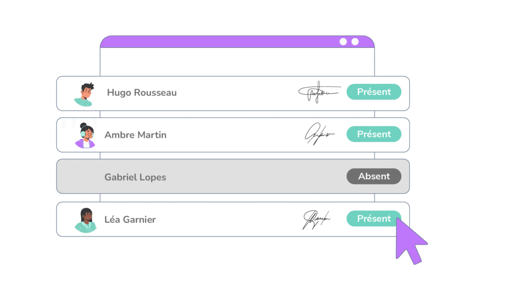 Illustration émargements numériques et signatures électroniques
