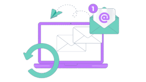 Illustration envoi automatique d'e-mails et relances