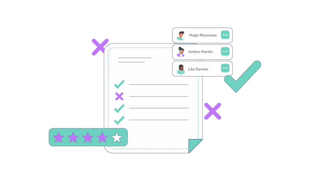 Illustration questionnaires et évaluations