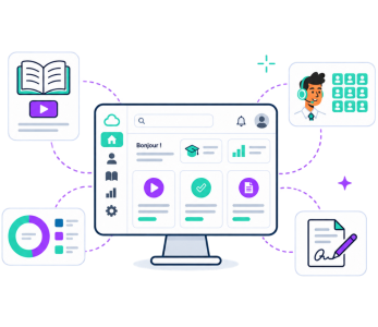 Illustration gestion de formation + e-learning (2)